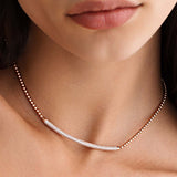 Rosato collana in argento 925‰