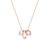 Rosato collana in argento 925‰