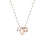 Rosato collana in argento 925‰