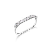 Rosato anello doppio in argento 925‰i