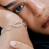 Rosato bracciale in argento 925‰