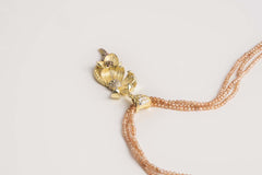 Ciondolo fiore con pavé di Swarovski