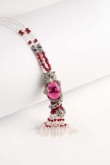 Collana a sciarpa in cristalli