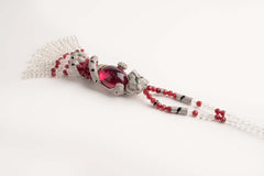 Collana a sciarpa in cristalli