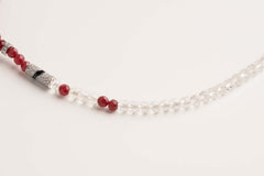 Collana a sciarpa in cristalli