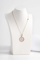 Ciondolo in argento con inserto moneta antica