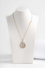 Ciondolo in argento con inserto moneta antica