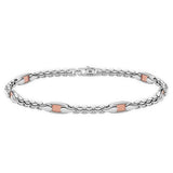 Zancan bracciale in argento 925% e oro 750%