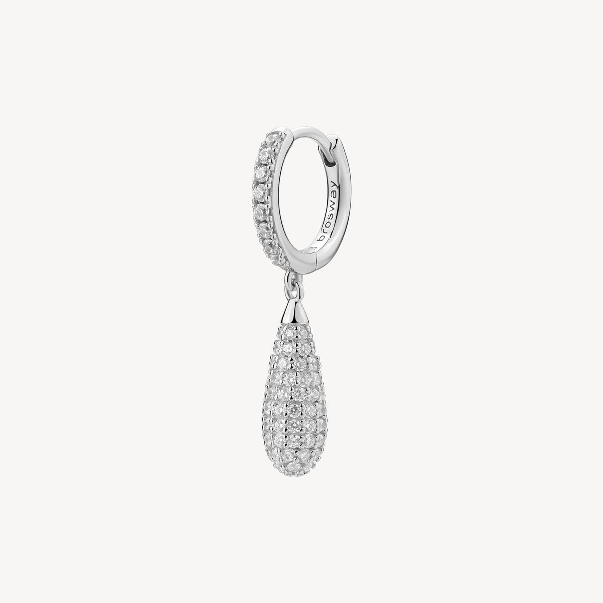 Brosway orecchino singolo in argento rodiato 925‰