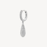 Brosway orecchino singolo in argento rodiato 925‰