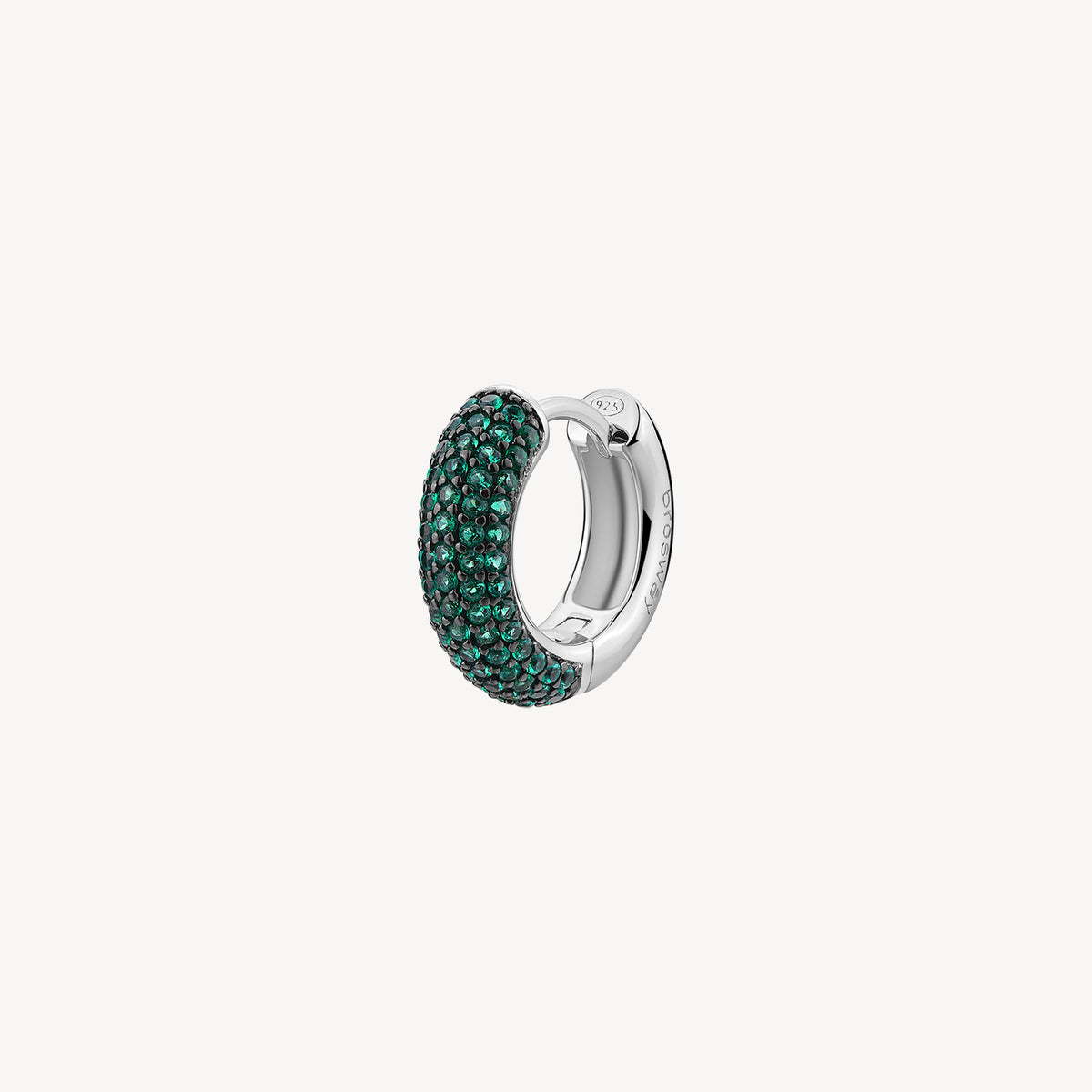 Brosway orecchino singolo in argento rodiato 925‰