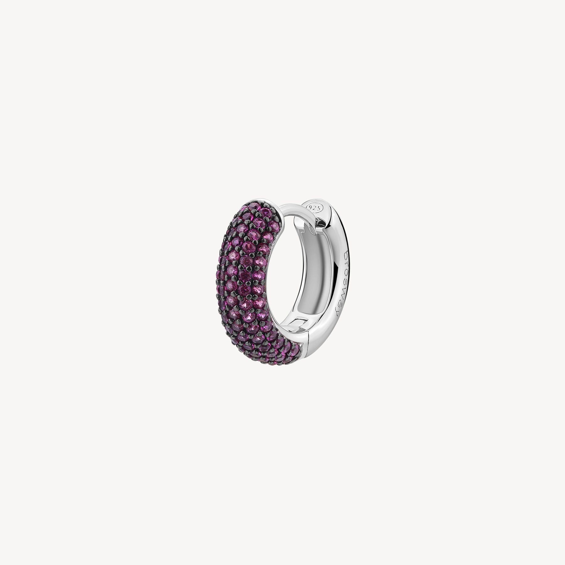 Brosway orecchino singolo in argento rodiato 925‰