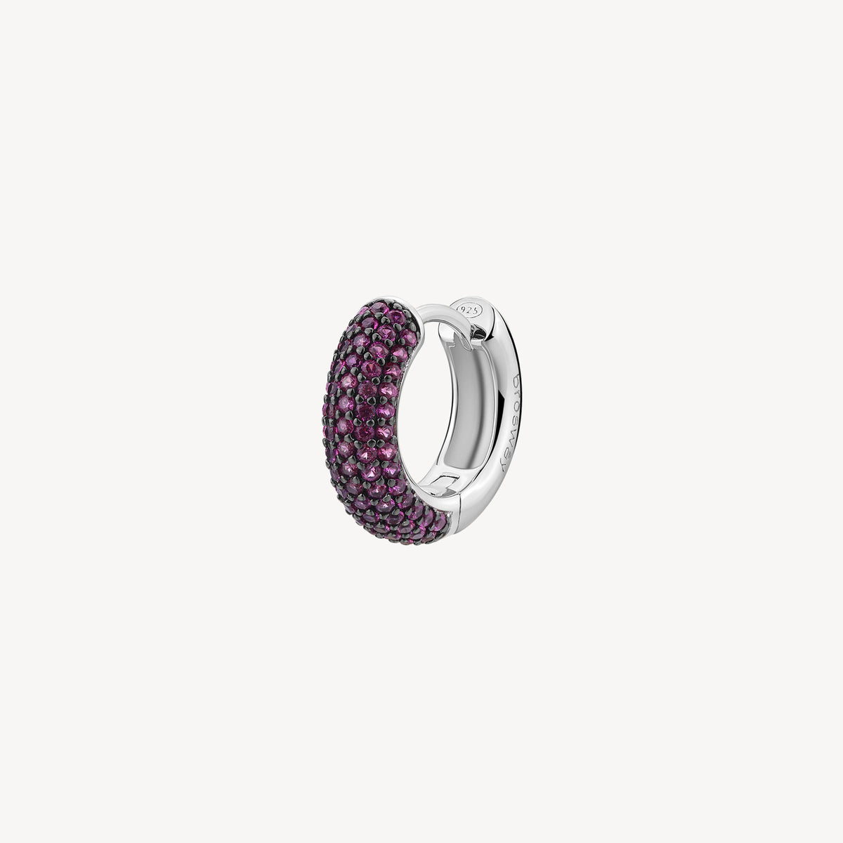 Brosway orecchino singolo in argento rodiato 925‰