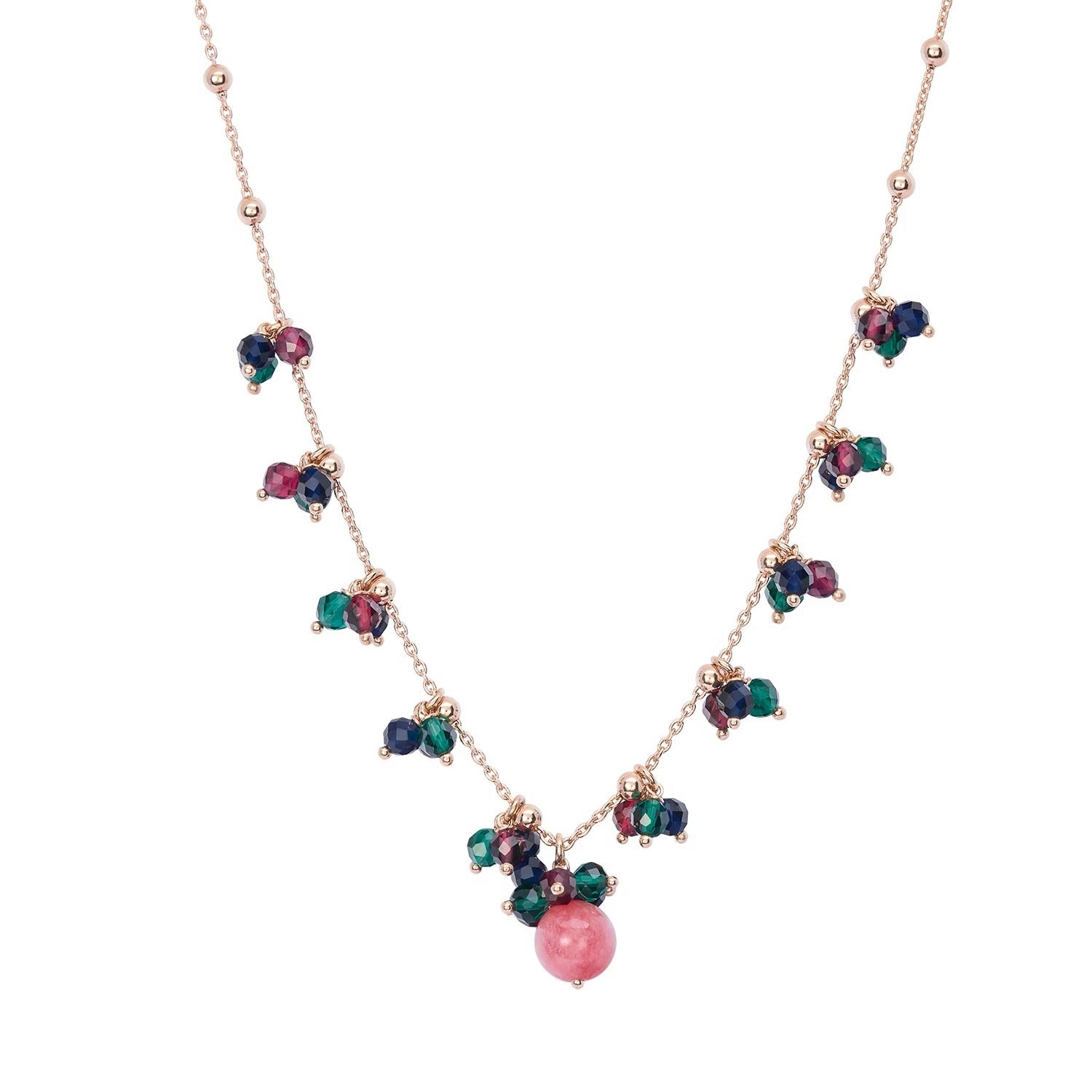 Comete girocollo argento 925% e pietre dure