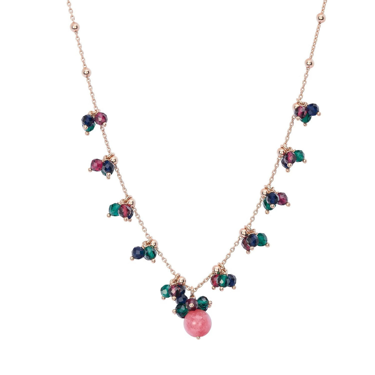 Comete girocollo argento 925% e pietre dure
