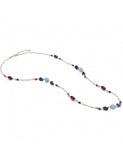 Comete collana lunga argento 925% e pietre dure
