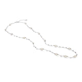 Comete collana lunga argento 925% e pietre dure