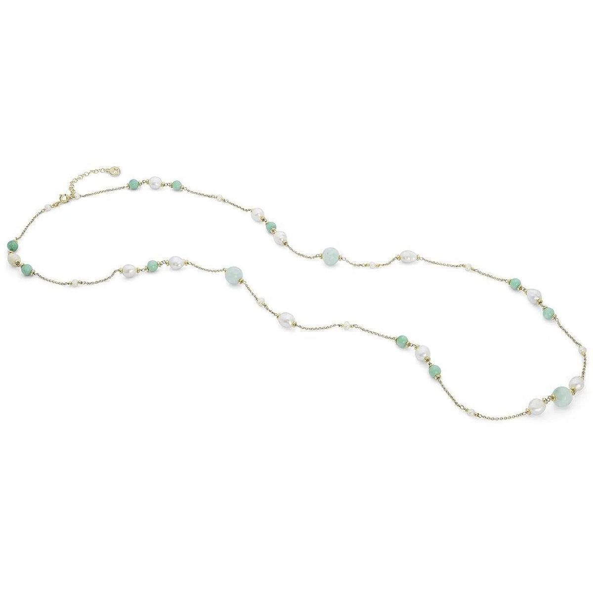 Comete collana lunga argento 925% e pietre dure