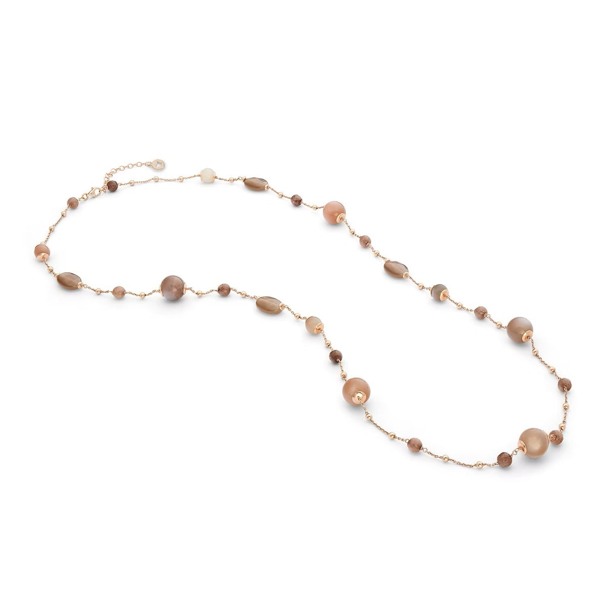 Comete collana lunga argento 925% e pietre dure