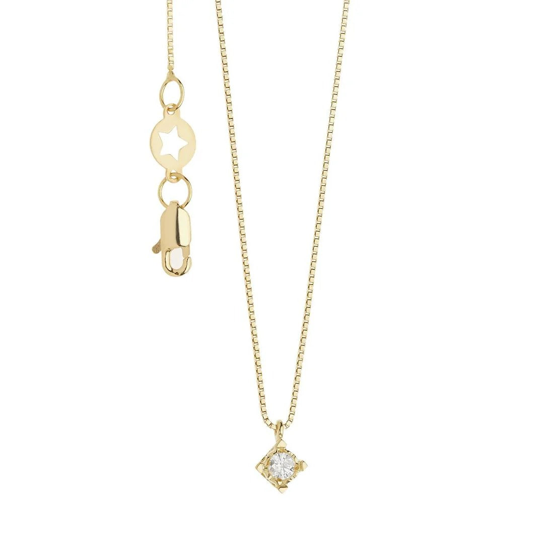 Comete girocollo oro 750% e diamanti