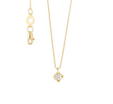 Comete girocollo punto luce, oro 750%