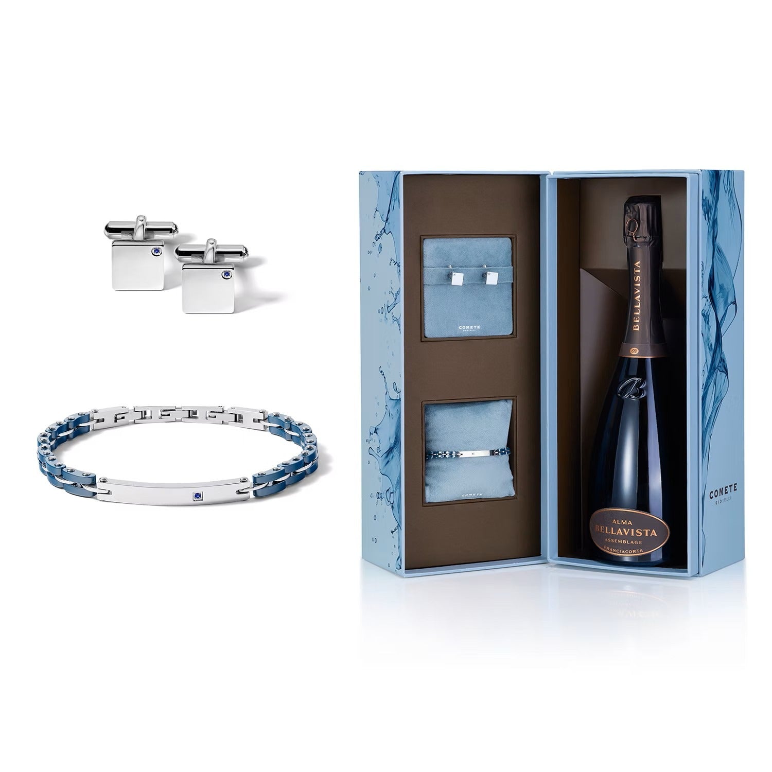 Comete Regalo Divino Zaffiri Blu