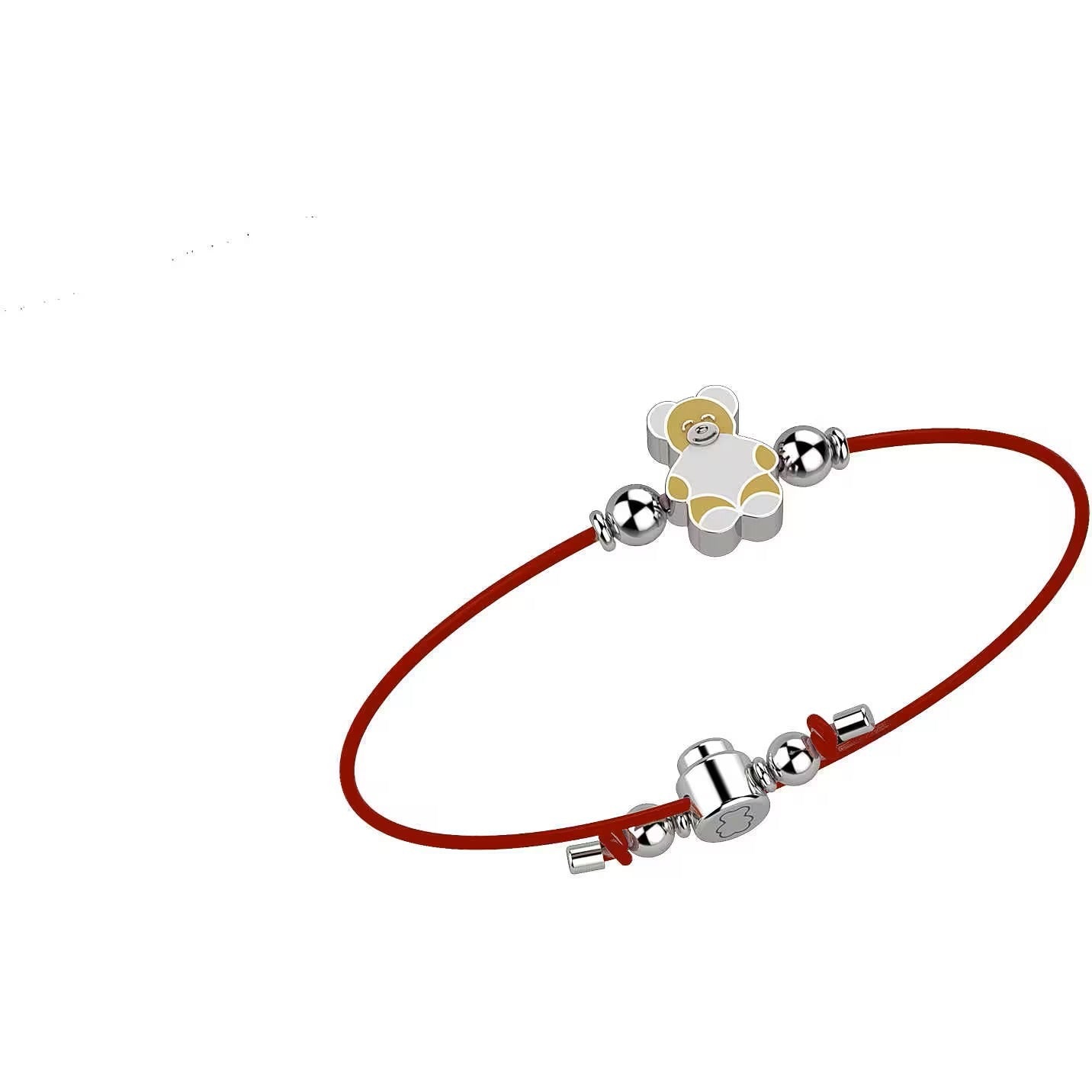Nanan Bracciale Laccio Orsetto Rosso