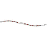 Nanan Bracciale Targhetta Nodino Rosso