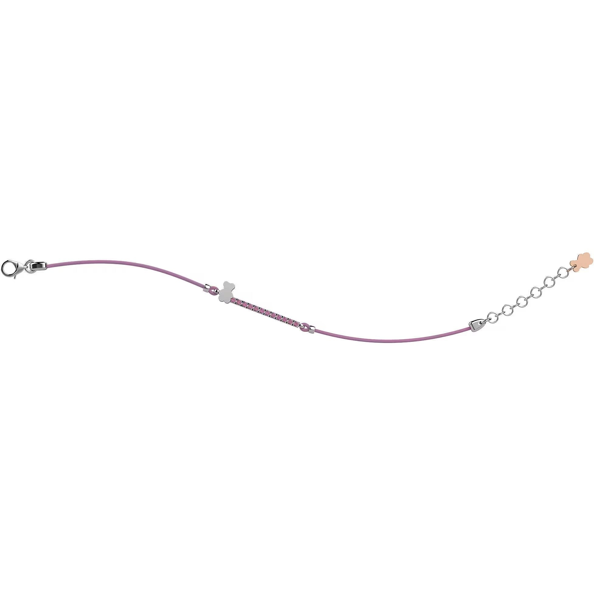 Nanan Bracciale Laccio Tennis Rosa