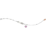 Nanan Bracciale Targhetta Puzzle Cuore Rosa