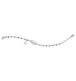 Nanan Bracciale Targhetta Pietre Colorate