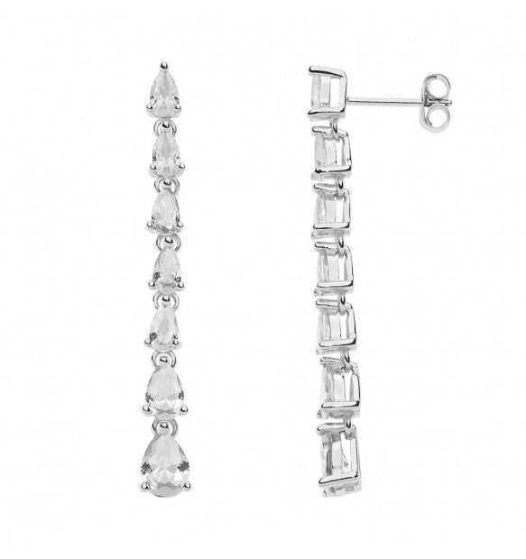 Comete orecchini pendenti in argento 925‰