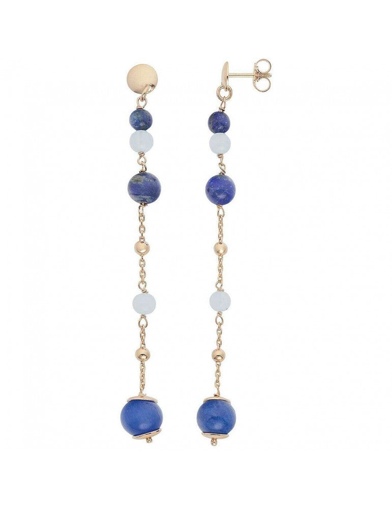 Comete orecchini argento 925% e pietre dure