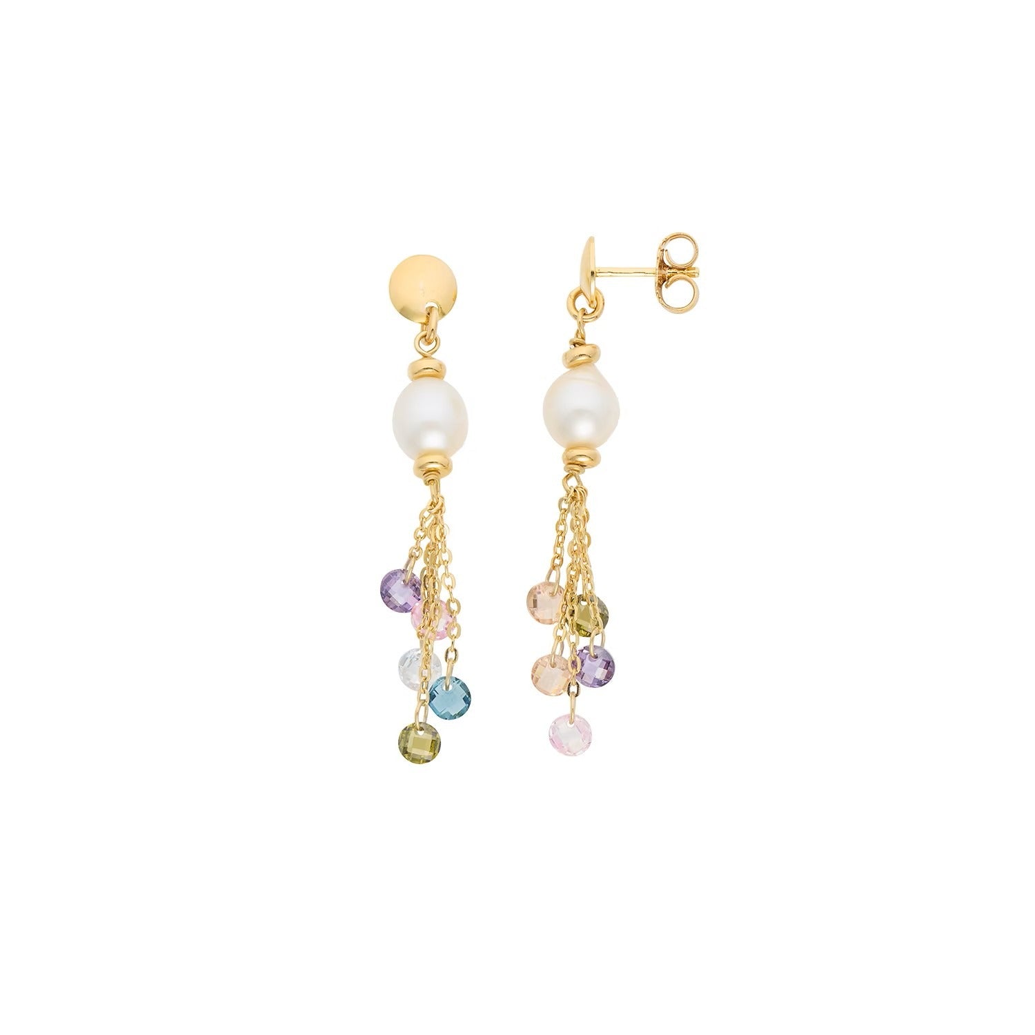 Comete orecchini argento 925% e pietre dure