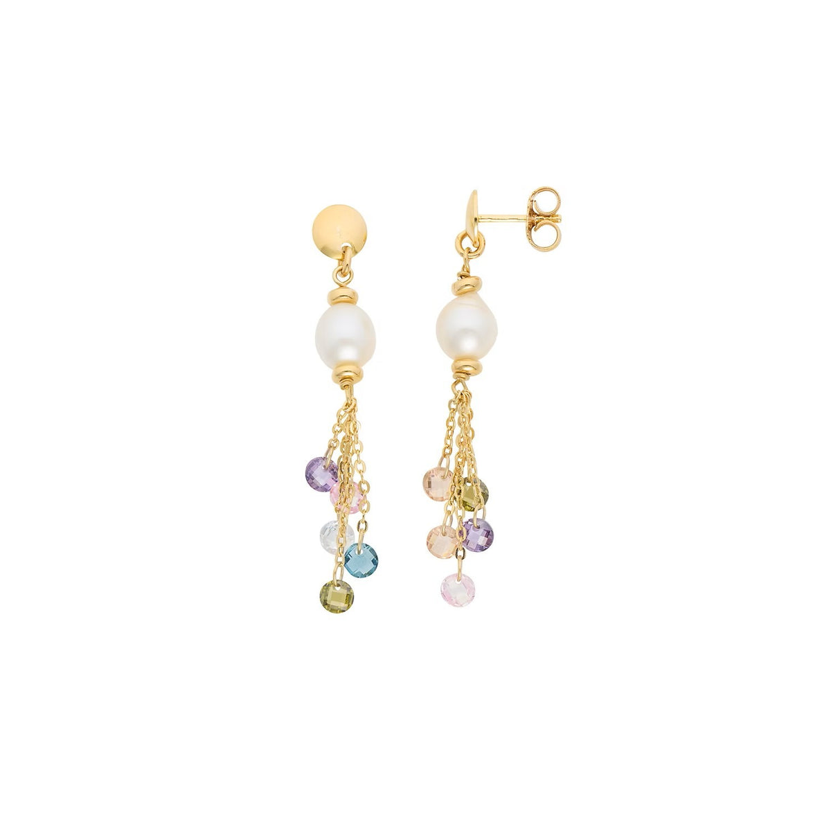 Comete orecchini argento 925% e pietre dure