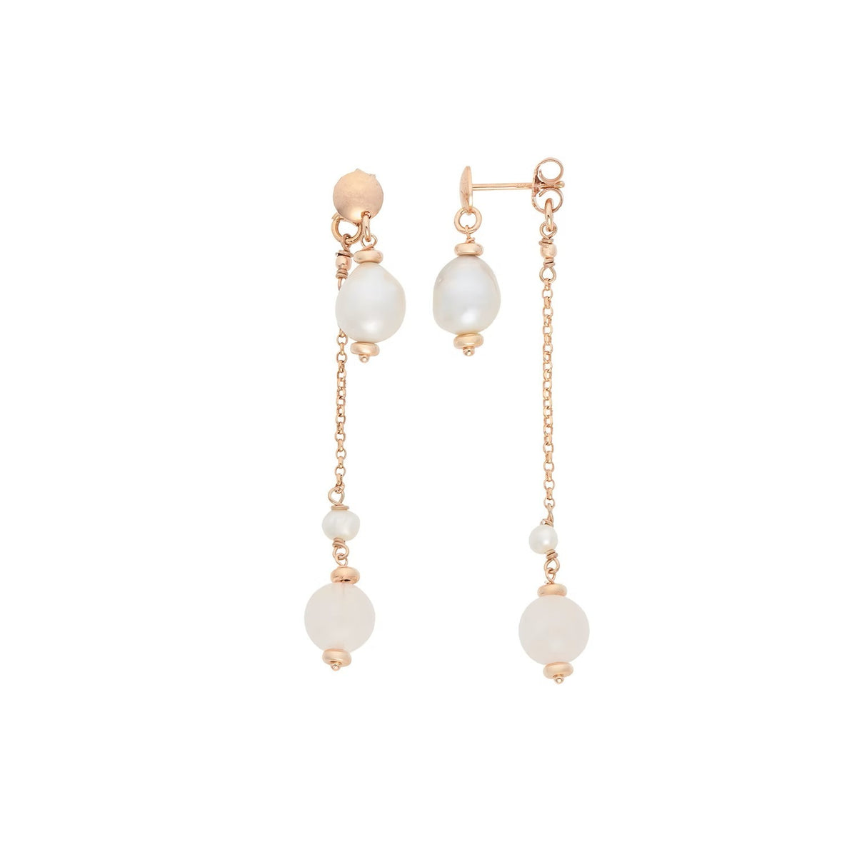 Comete orecchini argento 925% e pietre dure