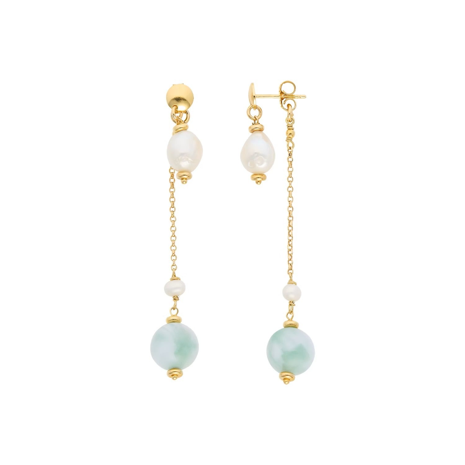 Comete orecchini argento 925% e pietre dure