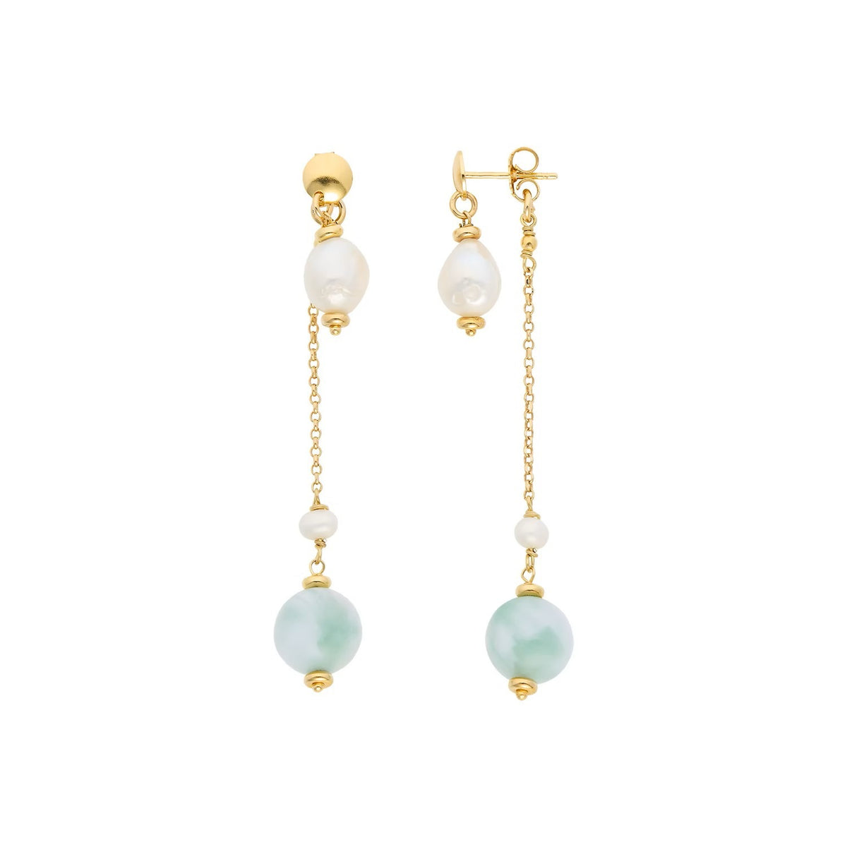 Comete orecchini argento 925% e pietre dure
