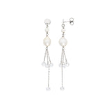 Comete orecchini argento 925% e pietre dure