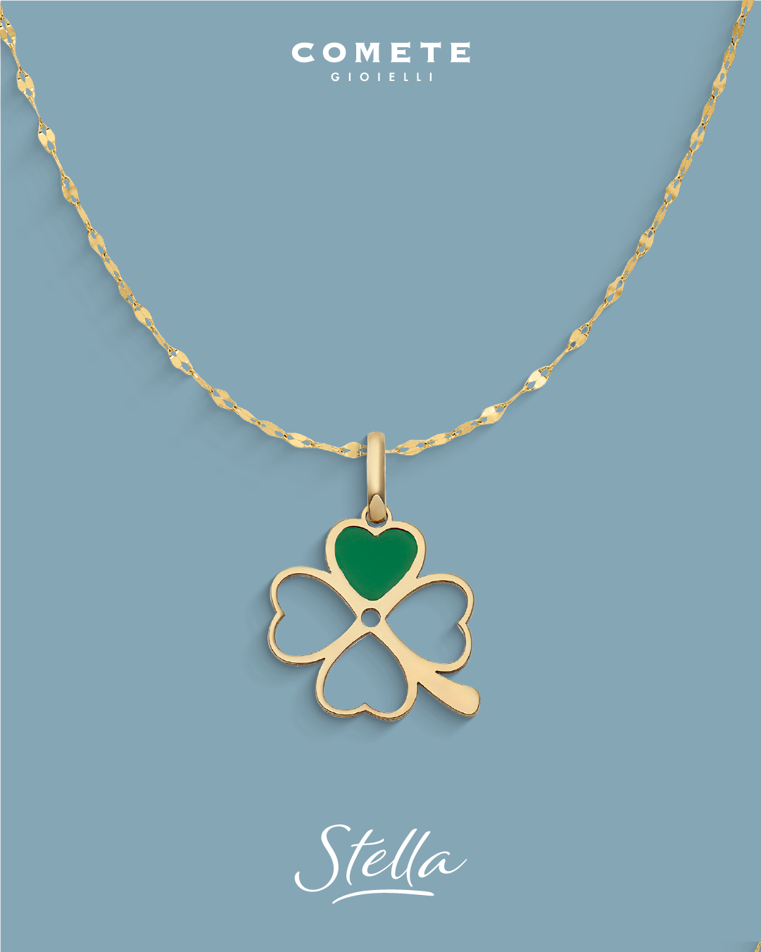 Comete charm in oro 375%