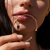 Rosato charm in argento 925‰  a forma di tucano
