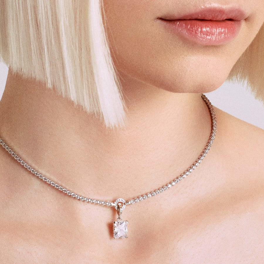 Rosato charm pietra in argento 925‰