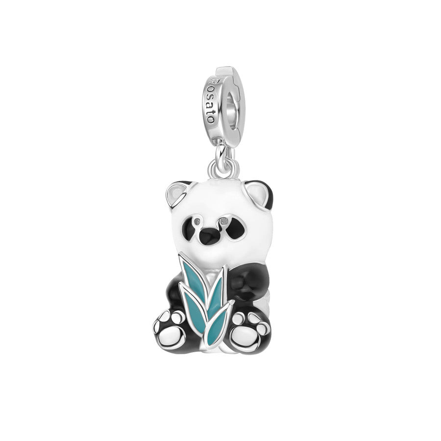 Rosato charm in argento 925‰ a forma di panda