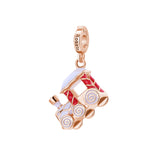 Rosato charm in argento 925‰ a forma di trenino