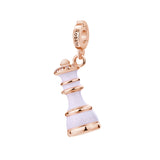 Rosato charm in argento 925‰ a forma di scacco