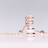 Rosato charm in argento 925‰ a forma di scacco