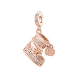 Charm in argento 925‰ a forma di scarpone da sci