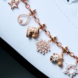 Charm in argento 925‰ a forma di scarpone da sci