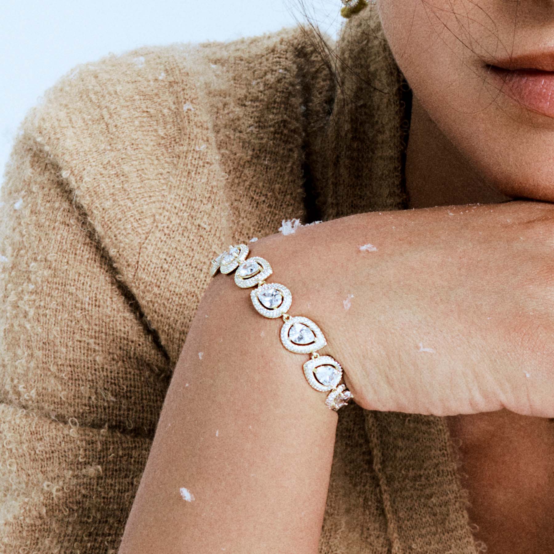 Rosato bracciale  in argento 925‰