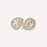 Rosato anello aperto in argento 925‰, placcatura oro giallo